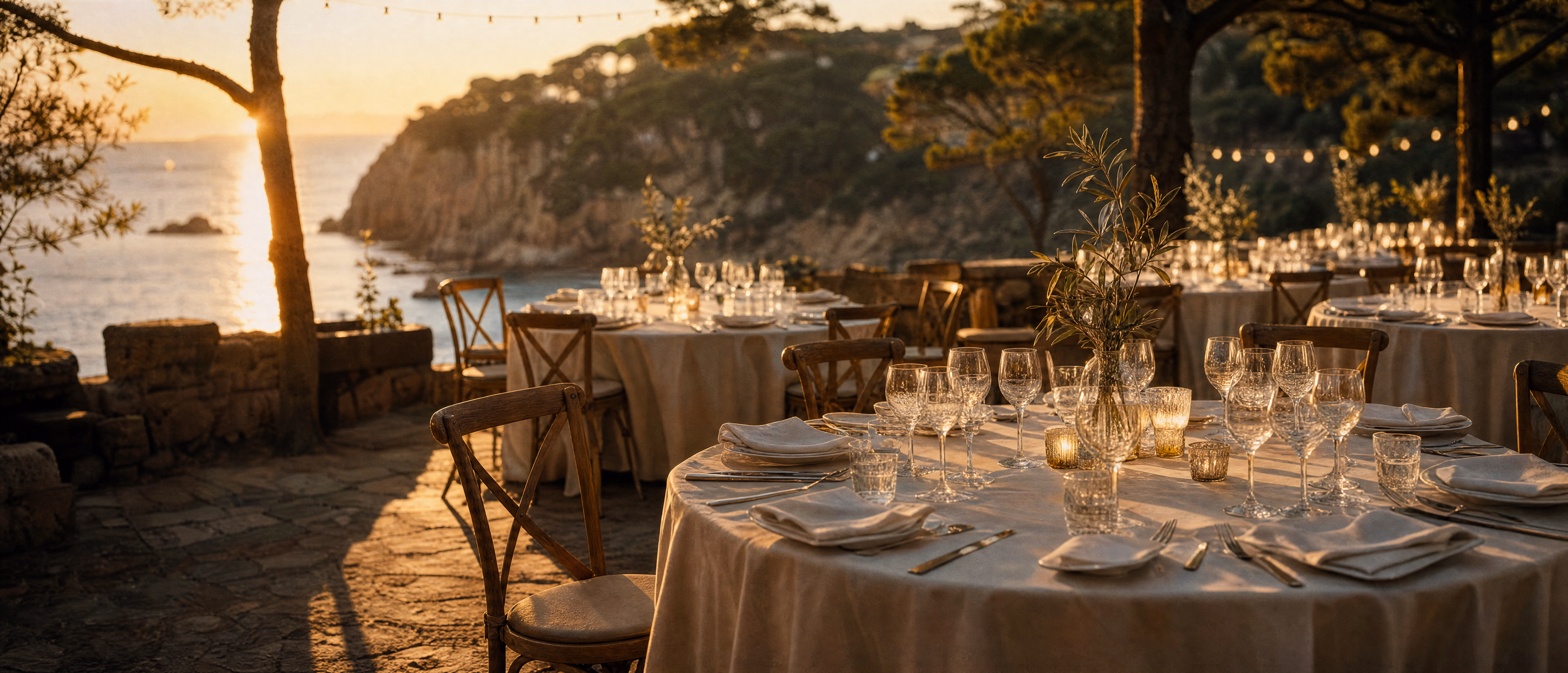 Kroatika — bodas — hero costa brava sunset